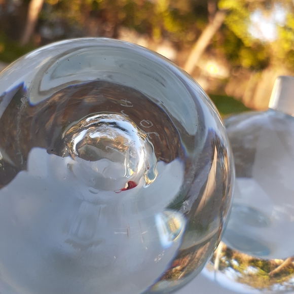 Pair VTG signed & numbered glass perfume bottles - Picture 5 of 5